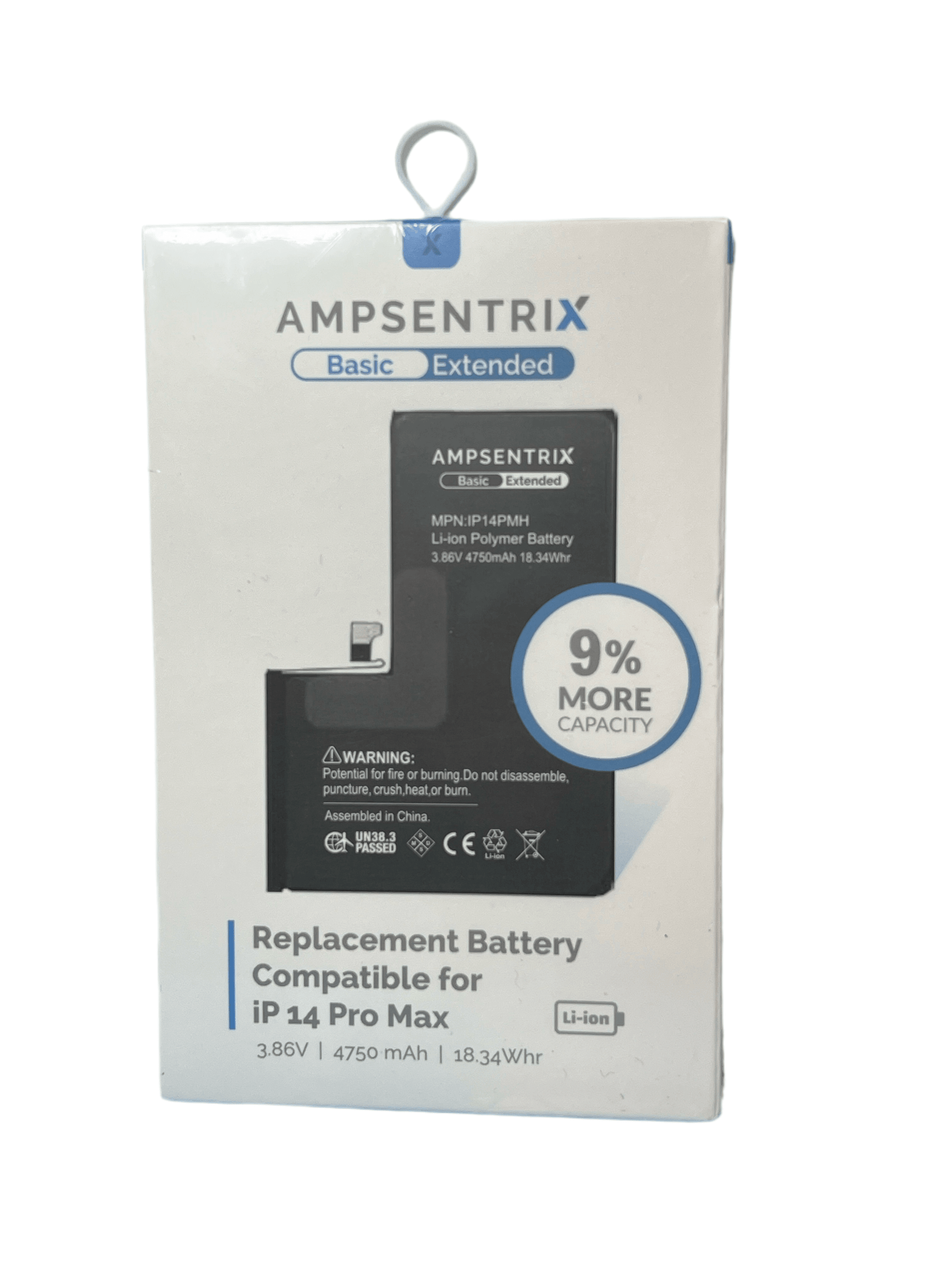 Bateria iPhone 14 Pro Max Ampsentrix Extended