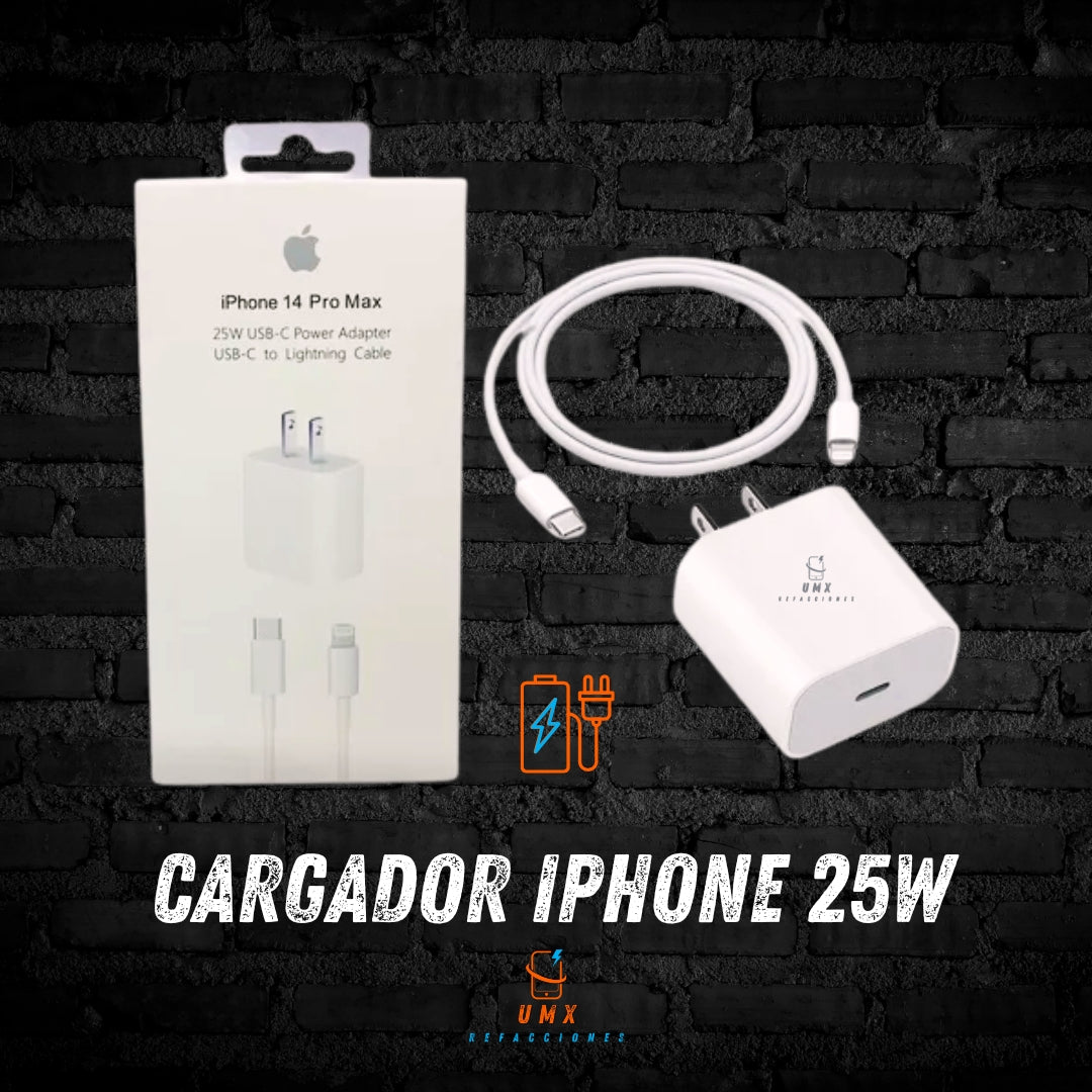 cargador iPhone 25w